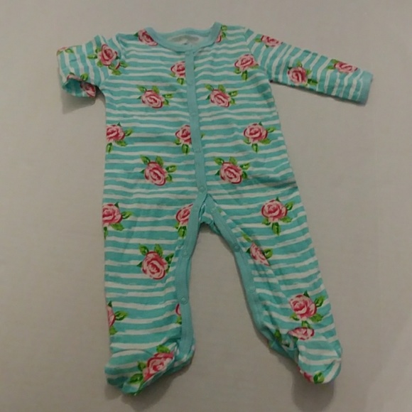 Mini Muffin Striped & Floral One Piece Outfit - Picture 7 of 8